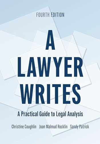 A Lawyer Writes: A – Paperback, by Coughlin Christine; Rocklin – Very Good w