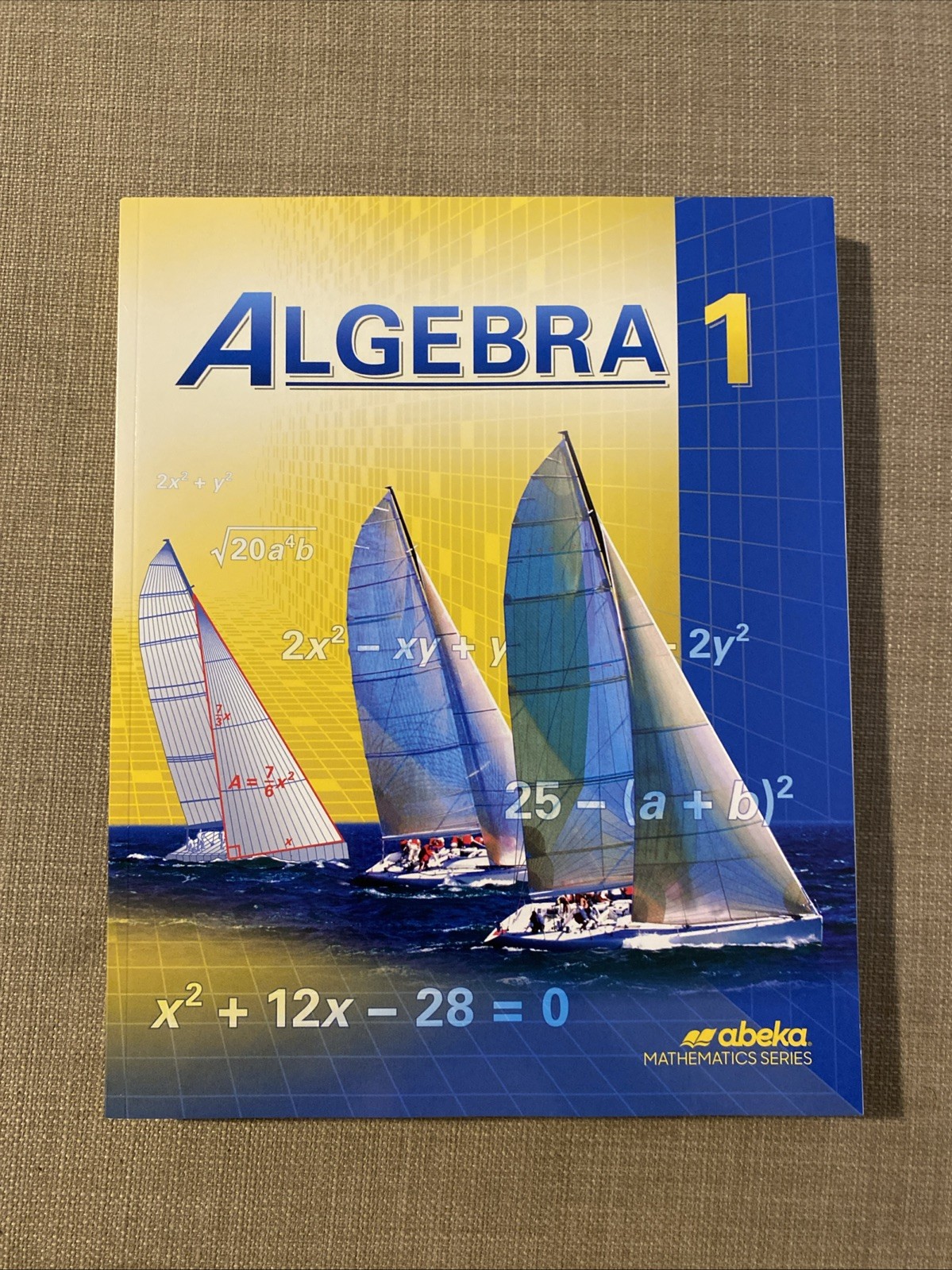 #5 abeka Algebra 1 Student Textbook Homeschool Math High School Paperback 2015