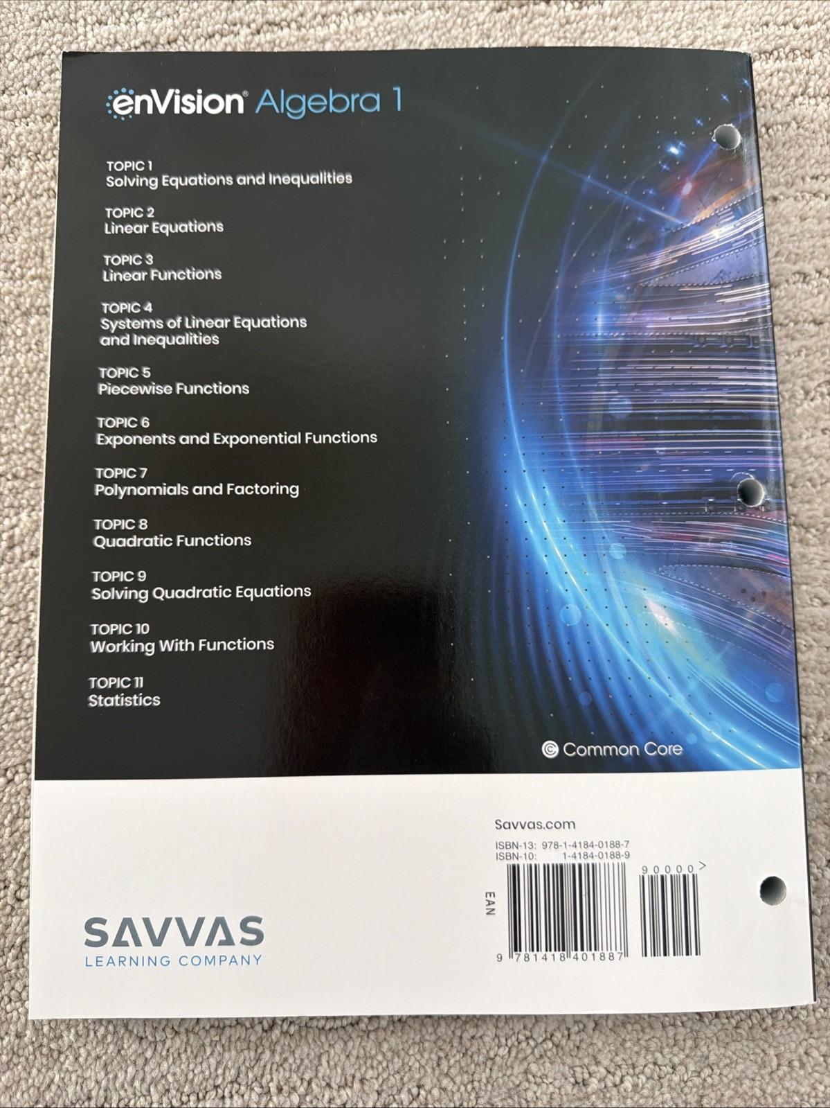 Envision Algebra 1 Student Companion Savvas 2025 Edition