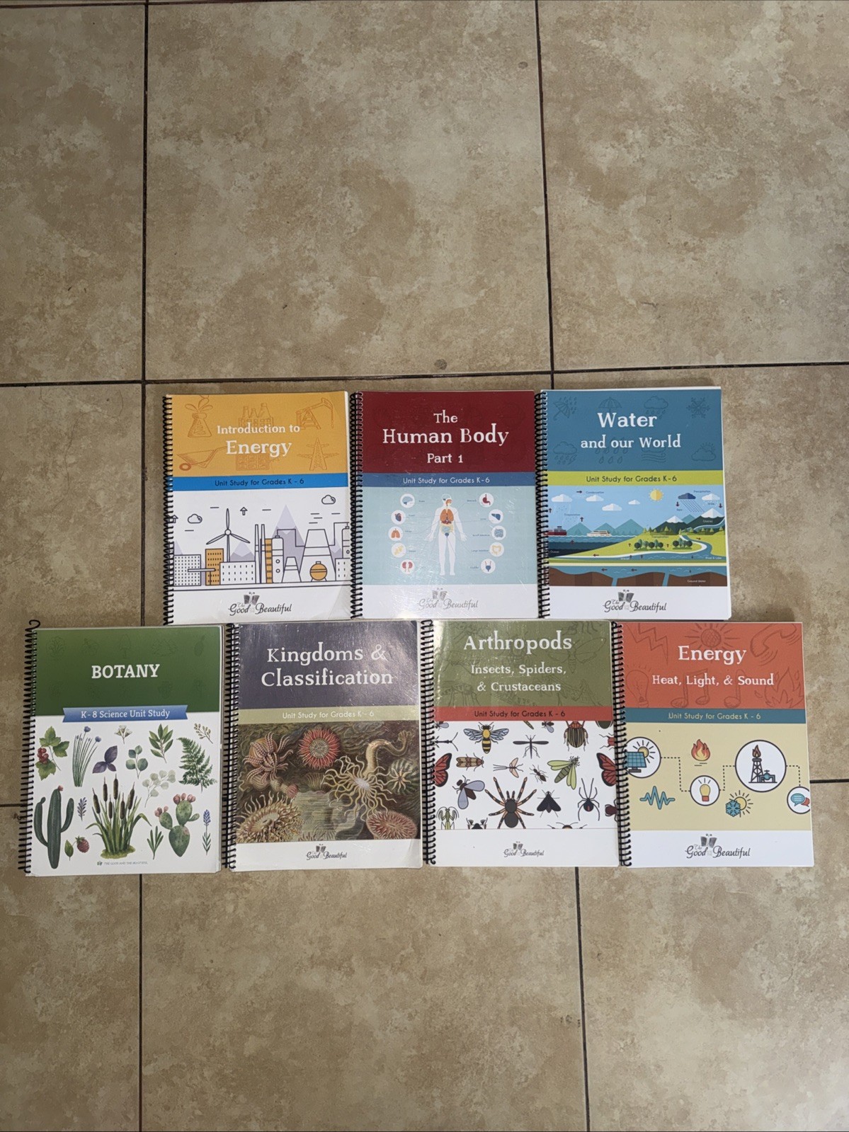 Good and the Beautiful Science Unit Set K-8 Energy Human Body Botany More