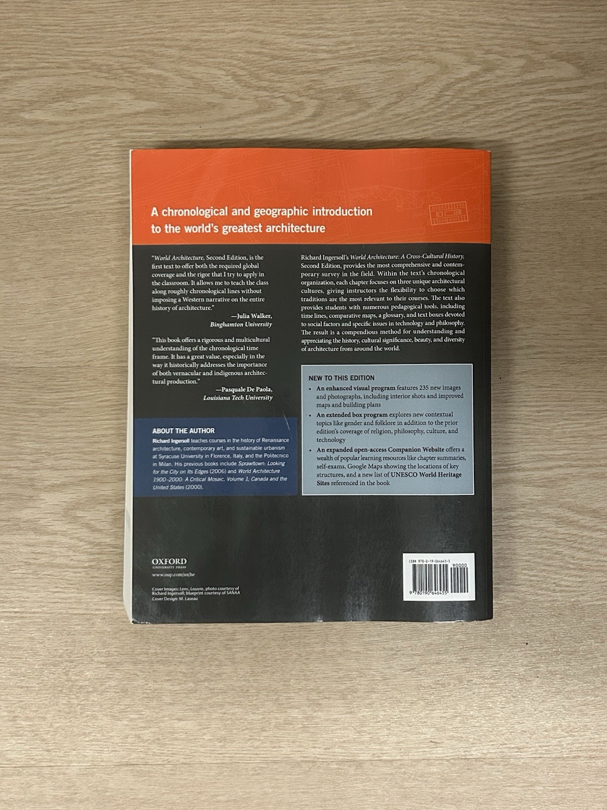 World Architecture : A Cross-Cultural History by Richard Ingersoll 2nd Edition
