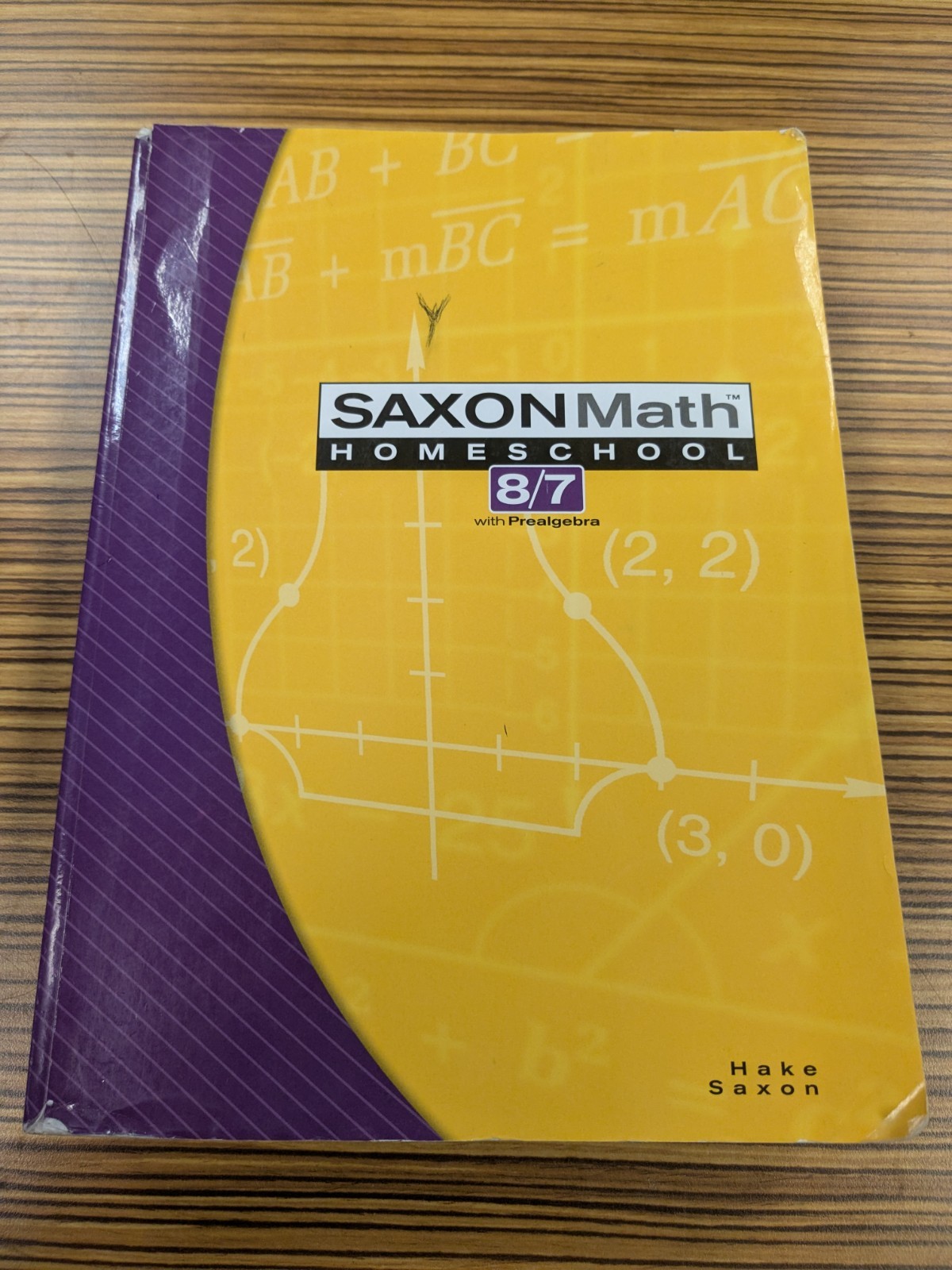 Saxon Math 8/7 with Prealgebra Homeschool Student Text Paperback 2005 Good