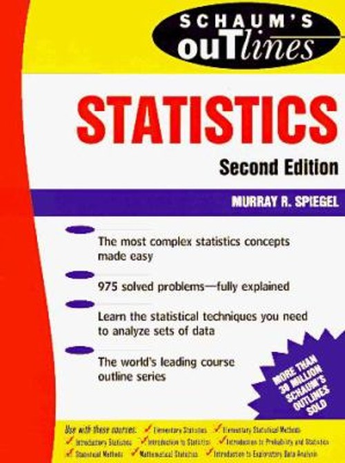 Schaum’s Outline of Statistics Paperback Murray R. Spiegel