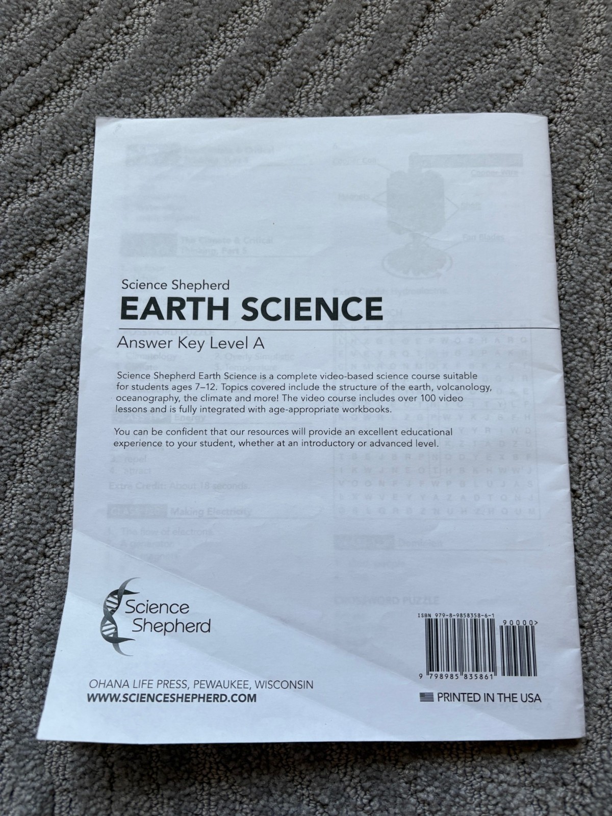 Science Shepherd Earth Science Answer Key Level A Video Homeschool Curriculum