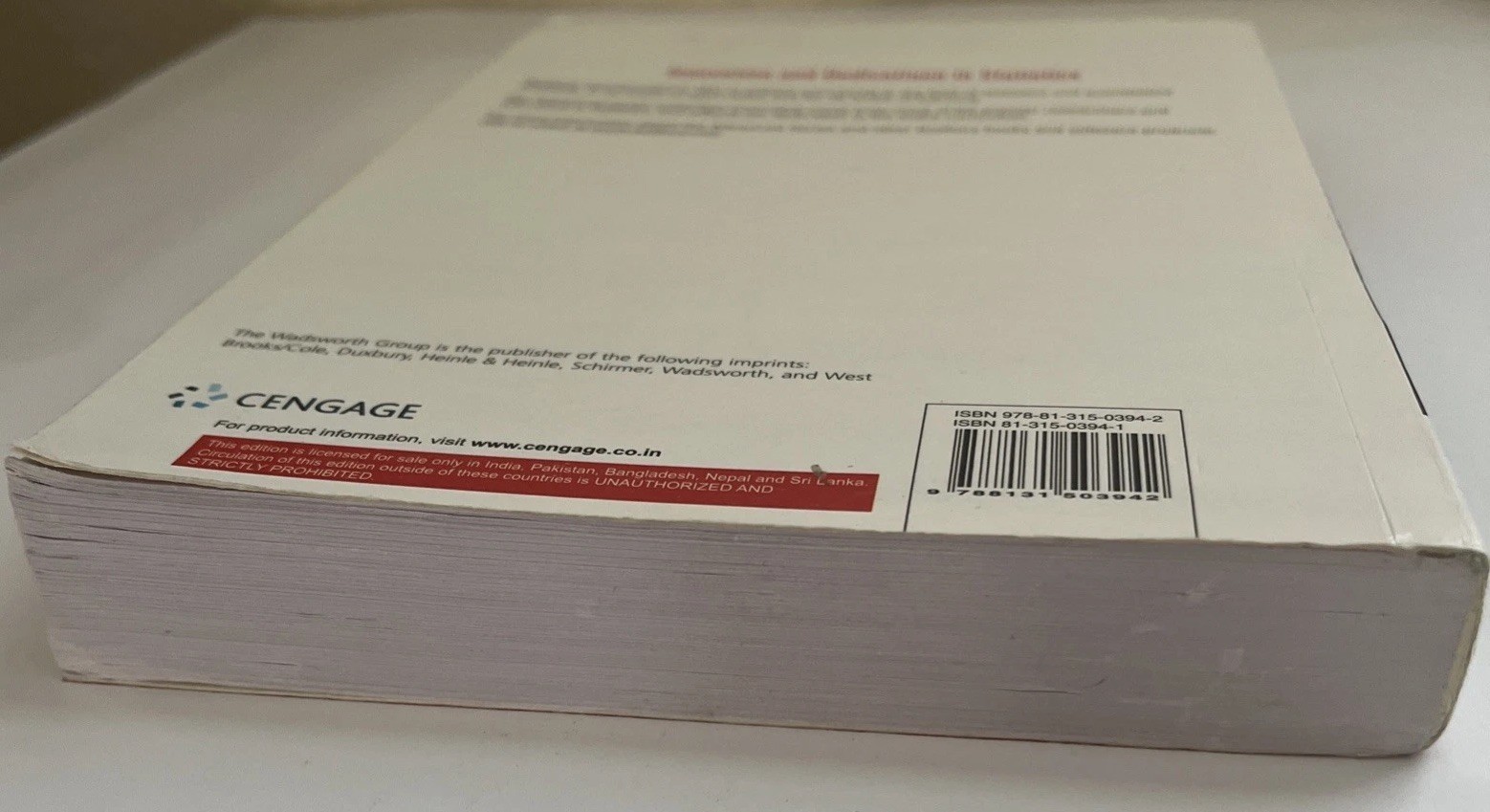 Statistical Inference 2nd Edition 2E By George Casella and Roger L. Berger Pb