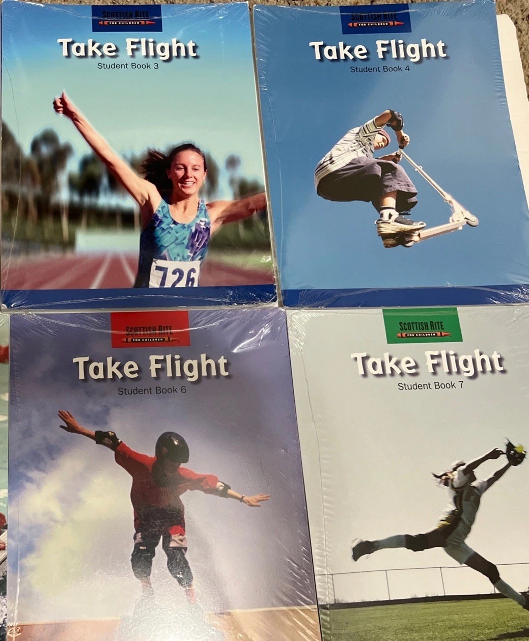 Take Flight, Student Books 3, 4, 5, 6, & 7 Scottish Rite For Children New Sealed