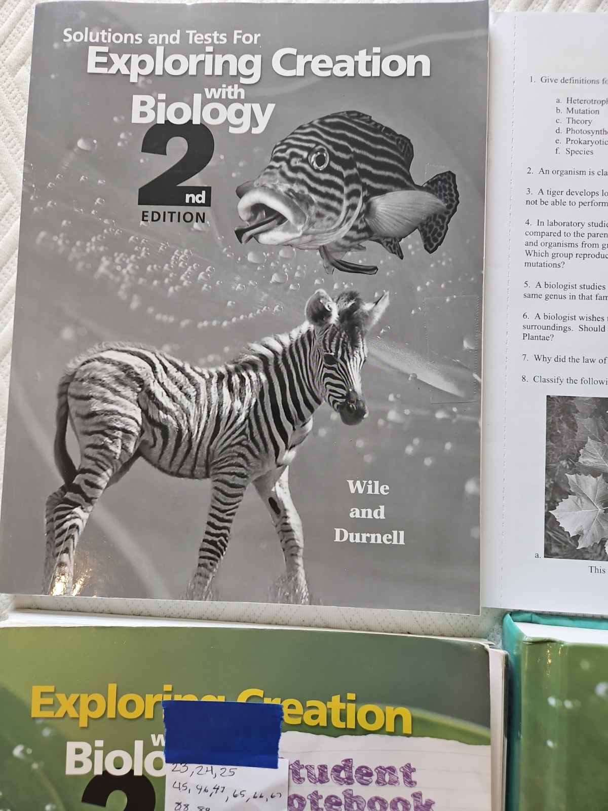 Apologia Exploring Creation With Biology 2nd Edition 6 Item Lot Video…