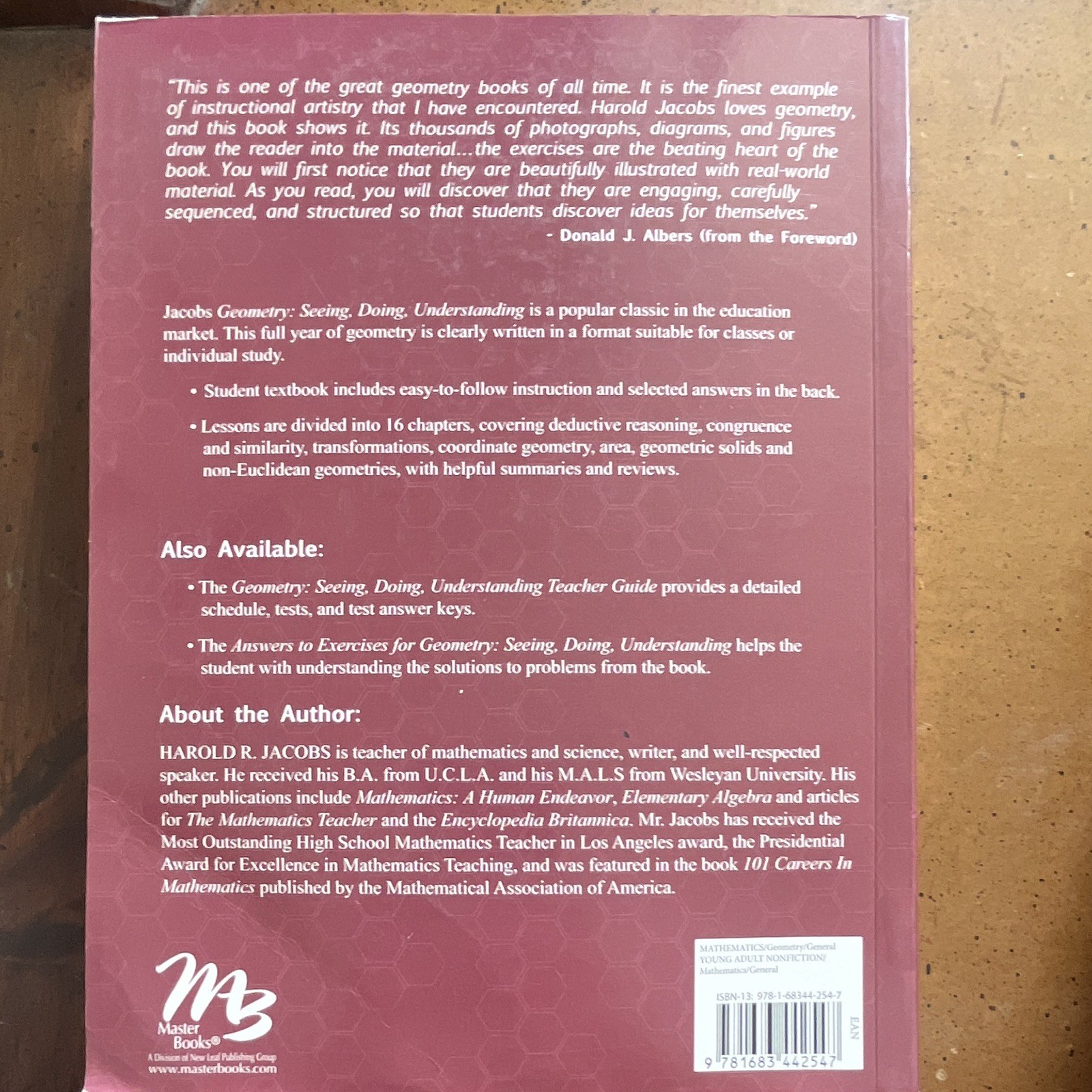 Geometry: Seeing, Doing, Understanding 3rd Ed Harold R. Jacobs Paperback 2004