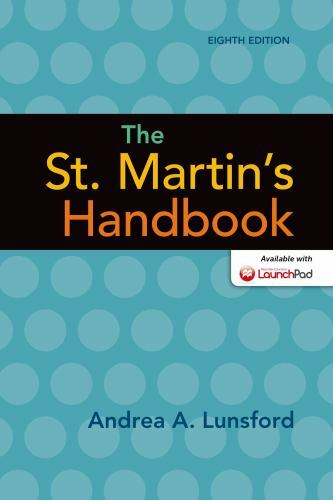 The St. Martin’s Handbook – 9781457667244, Andrea A Lunsford, hardcover