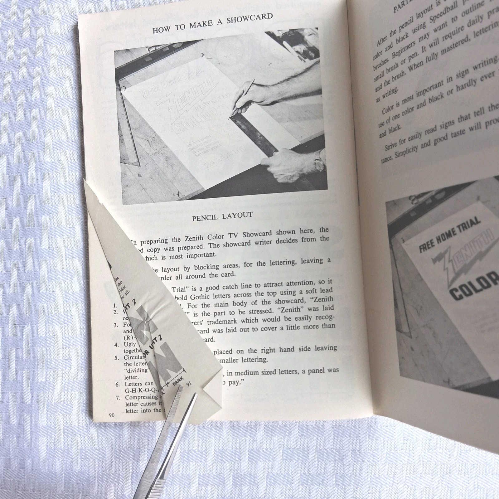 Vintage 1965 Speedball Textbook For Pen & Brush Lettering 19th Edition