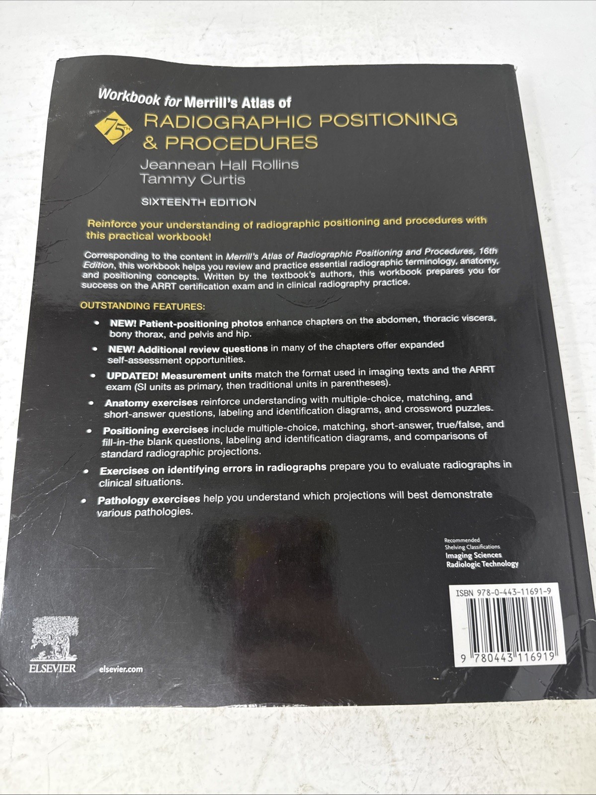 Workbook for Merrill’s Atlas of Radiographic Positioning and Procedures *Unused*