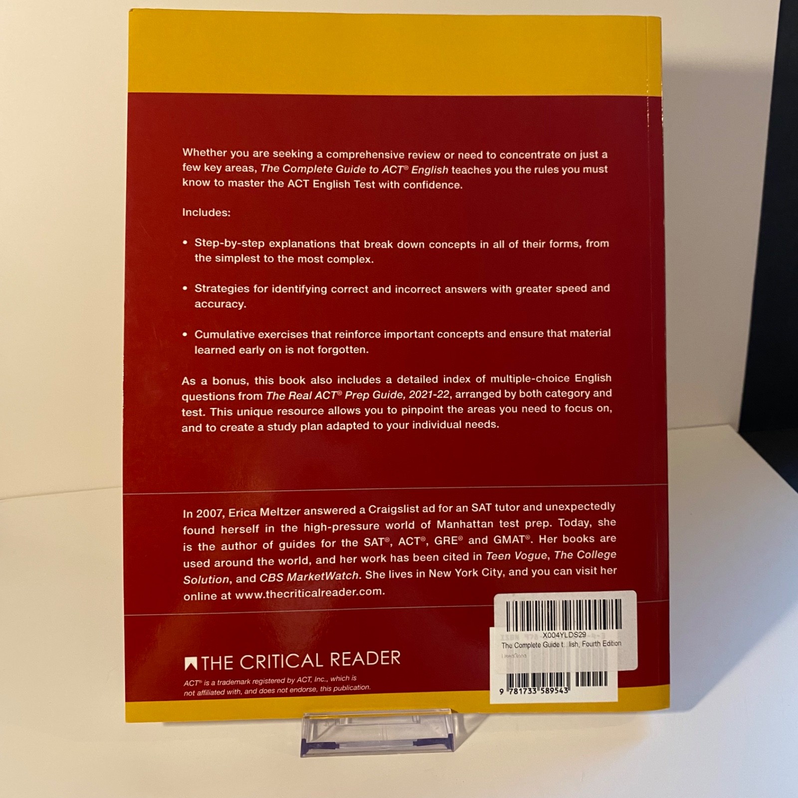 The Complete Guide to ACT English 4th Edition Erica Meltzer Paperback