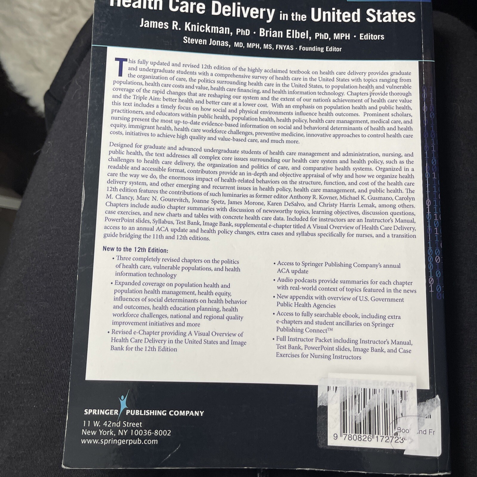 Jonas and Kovner’s Health Care – Paperback, by Knickman PhD James – Good