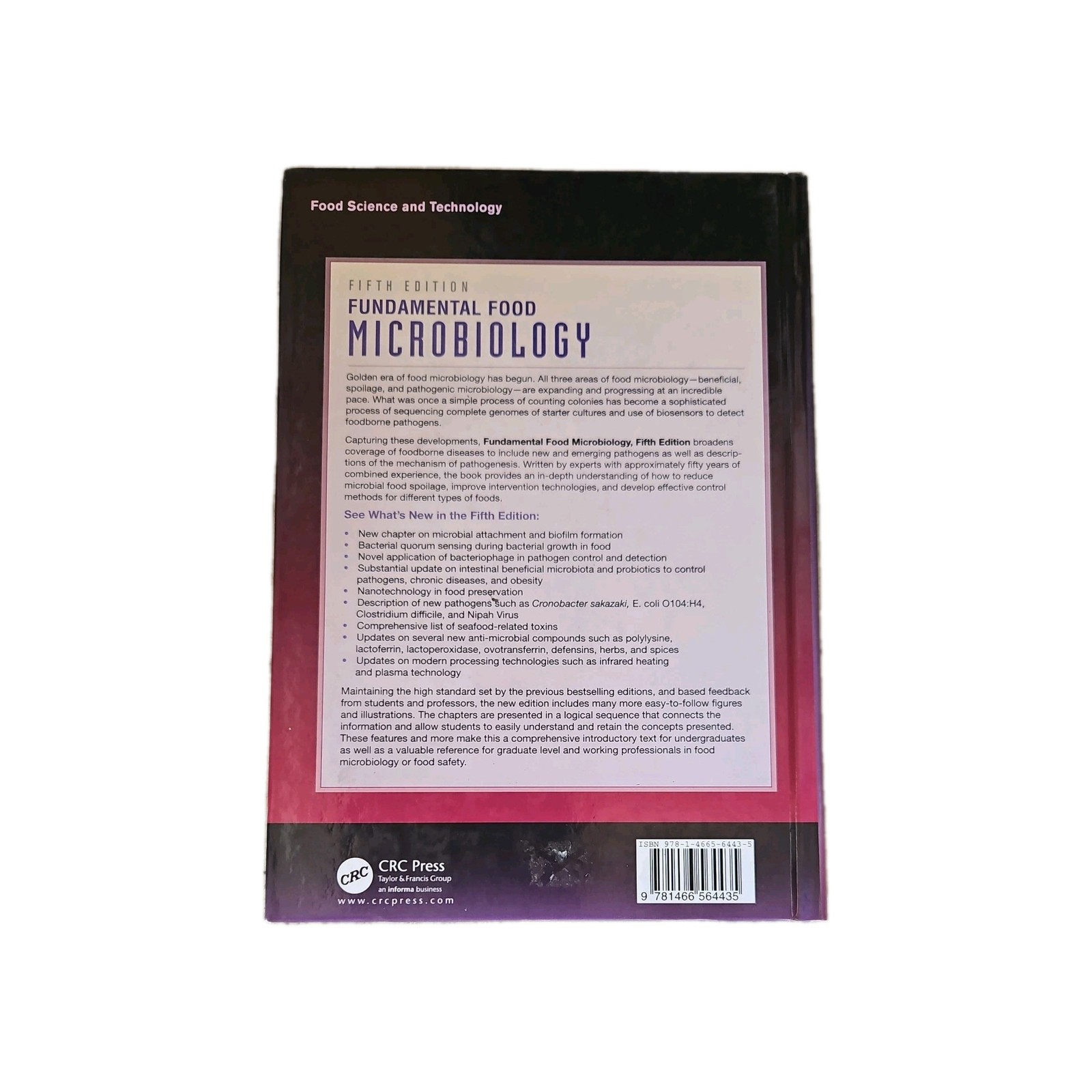 Fundamental Food Microbiology, Fifth Edition by Bibek Ray and Arun Bhunia