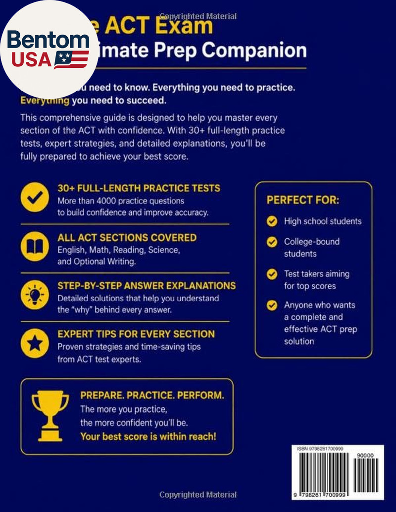 ACT Test Prep: the Complete and Fully Updated Prep Book to Ace the ACT Exam with