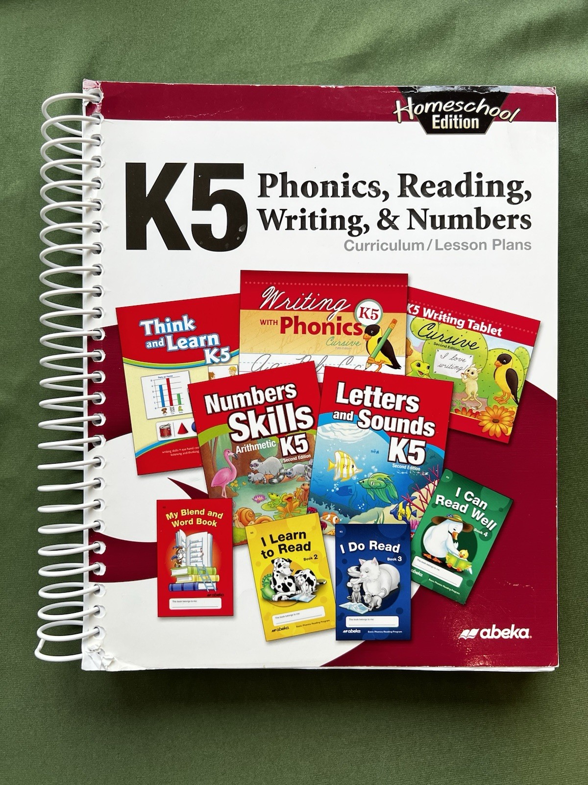 Abeka K5 Phonics Reading Writing & Numbers Teacher Lesson Plan Instruction Book