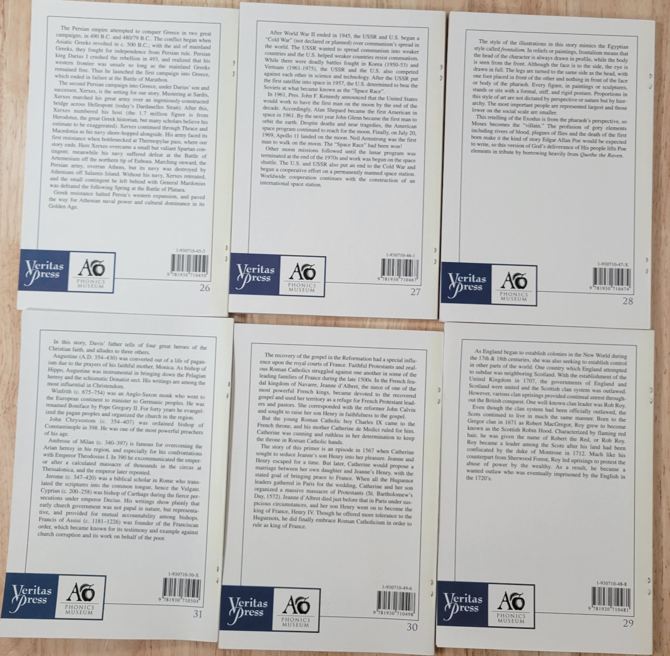 Phonics Museum Readers 1-31 Veritas Press Classical Christian Homeschooling