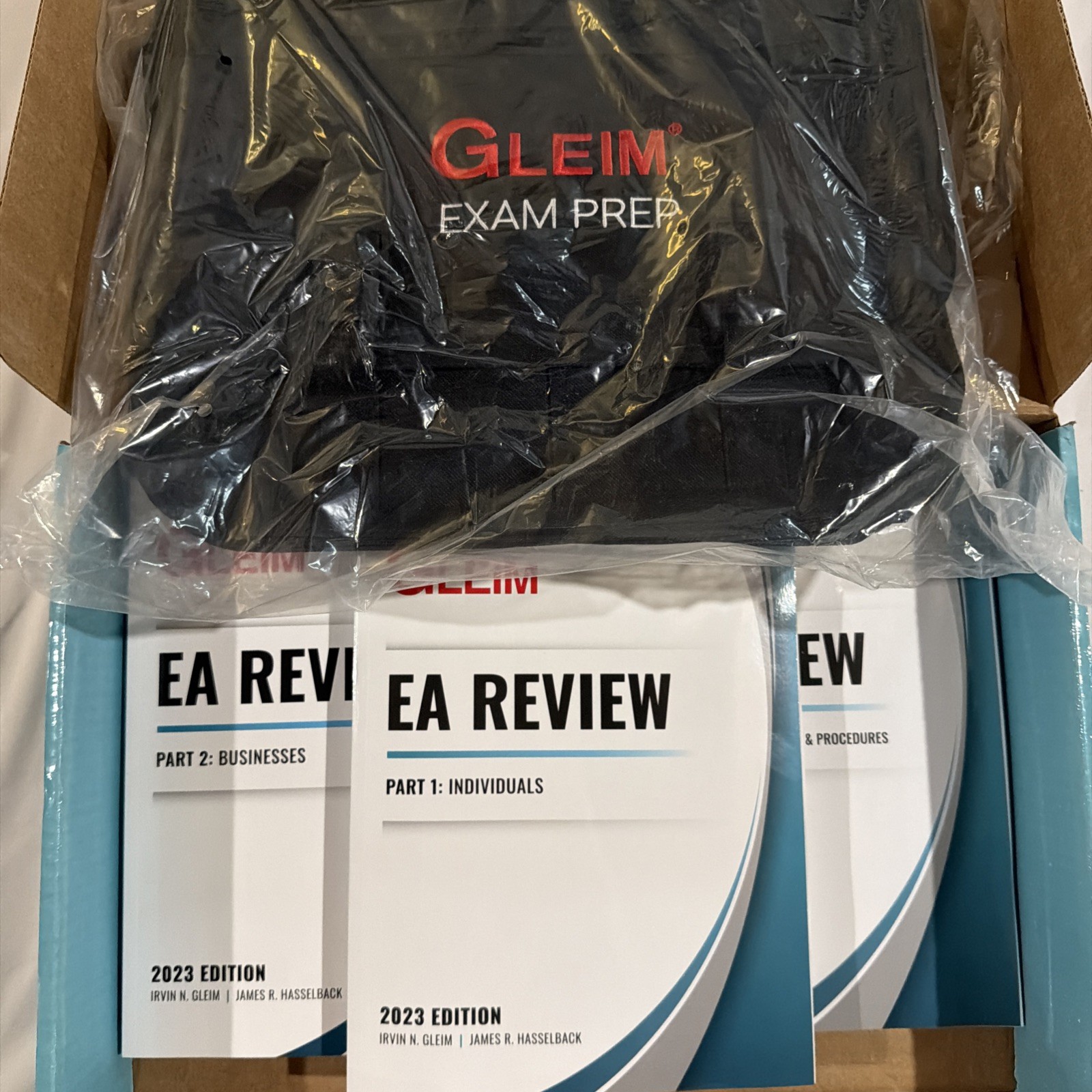 Gleim EA Review 2023 (Parts 1-3) + Official Gleim Exam Prep Bag – New