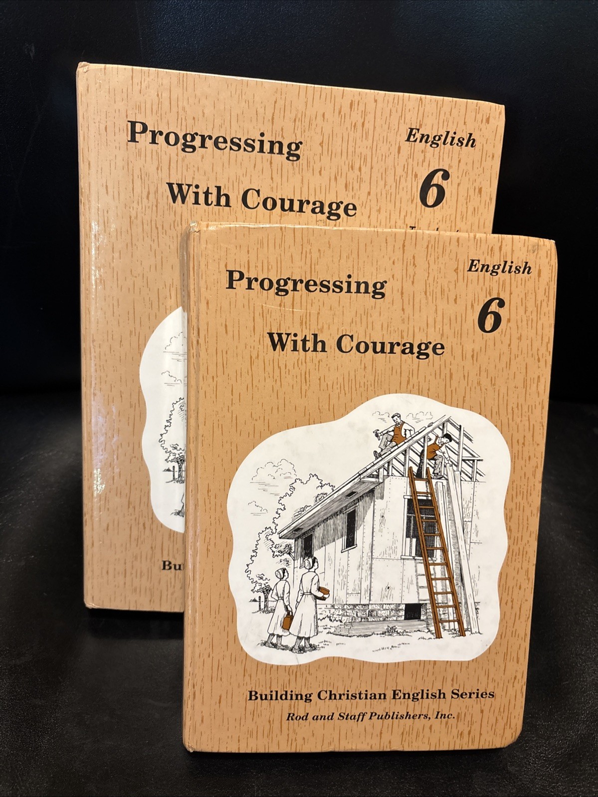 Rod Staff English 6 Progressing With Courage Teacher & Student Text Lot 2 Book
