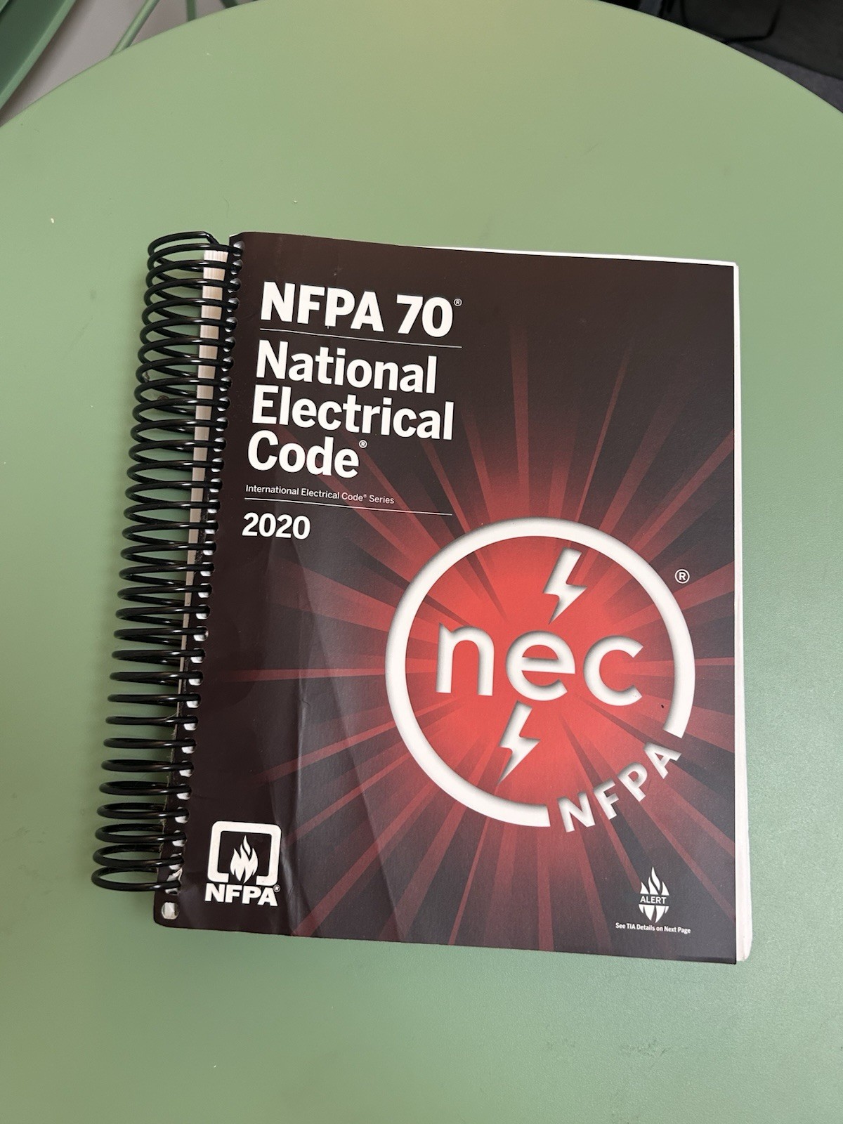 NFPA 70 National Electrical Code NEC 2020 Spiral Bound Book