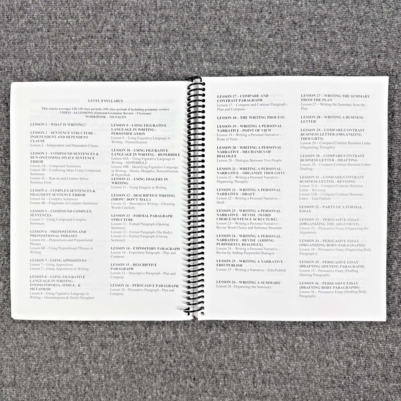 Essentials in Writing 8 Student book w/ Answer Key, 4 DVDs Matthew Stephens 2019