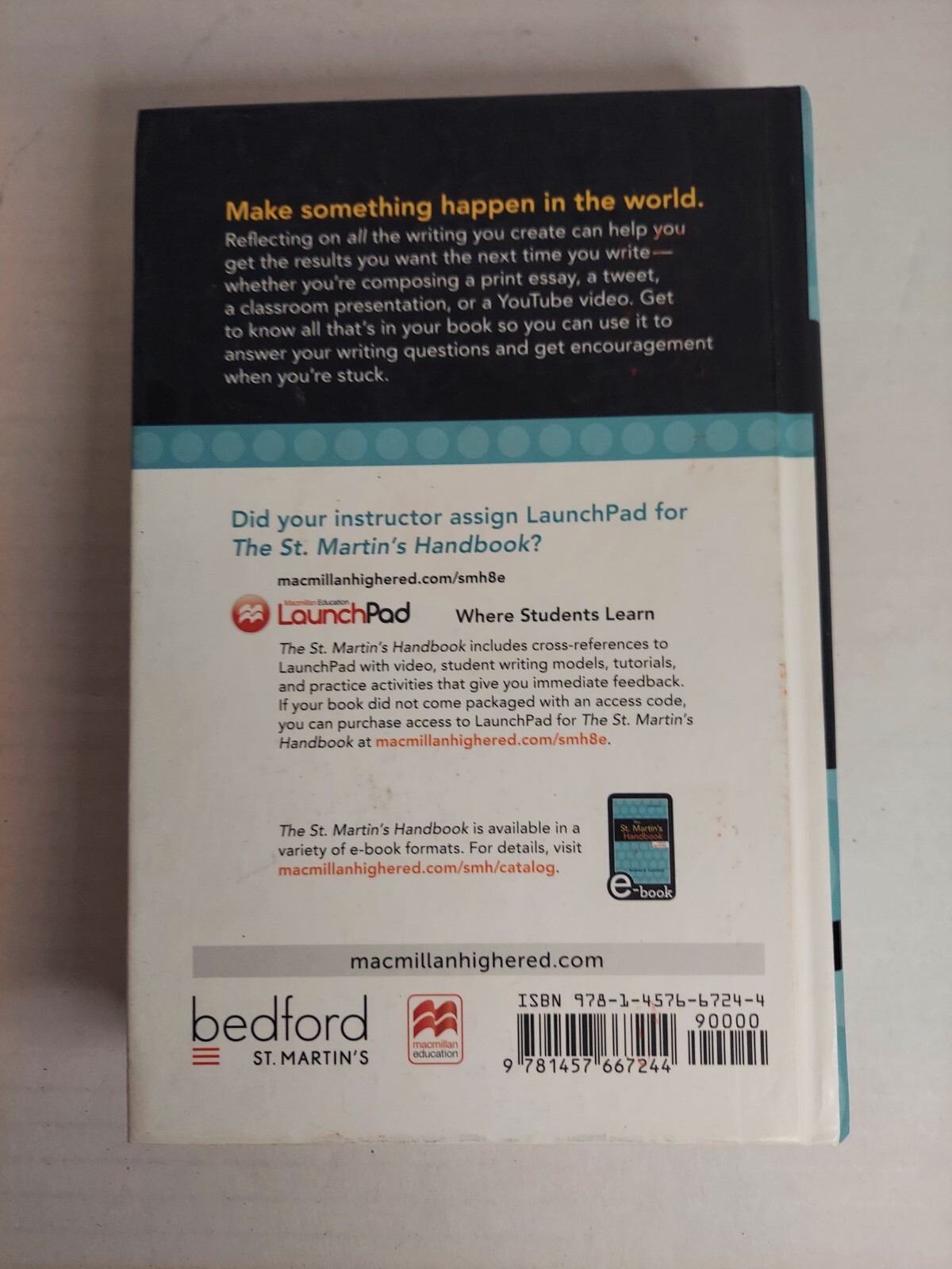 The St. Martin’s Handbook by Andrea A. Lunsford (2015, Hardcover)