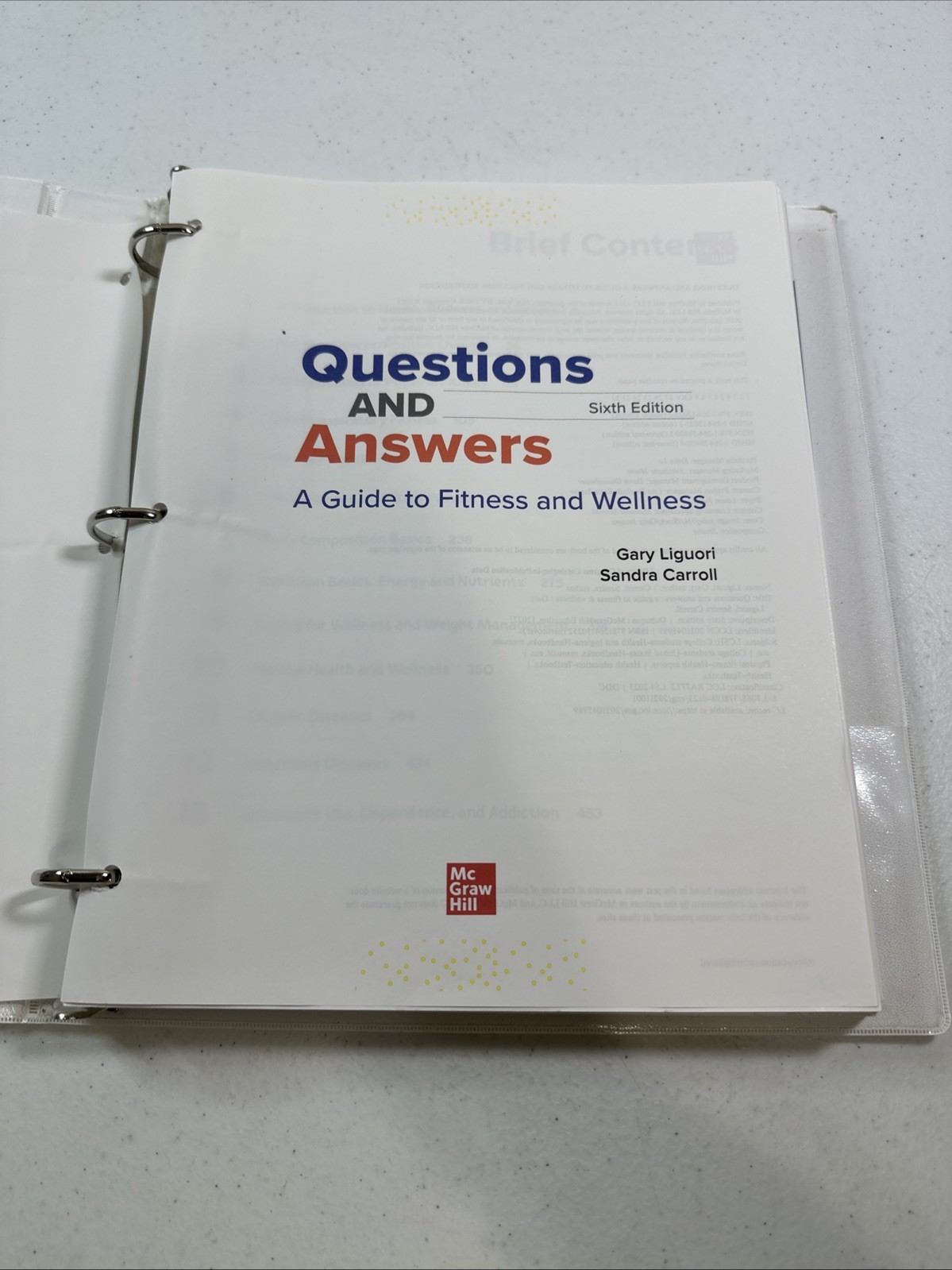 Loose Leaf for Questions and Answers: A Guide to Fitness and Wellness