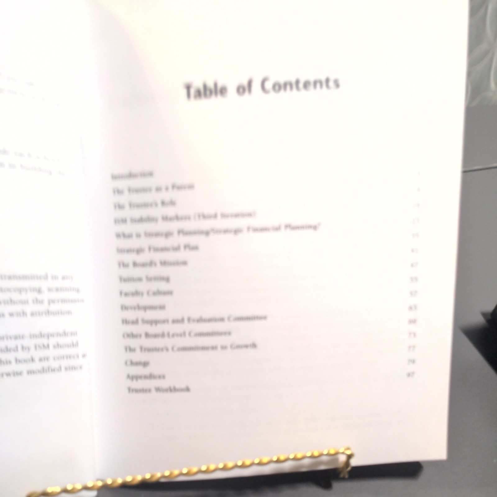 The ISM Trustee Handbook by Independent School Management; Simon Jeynes