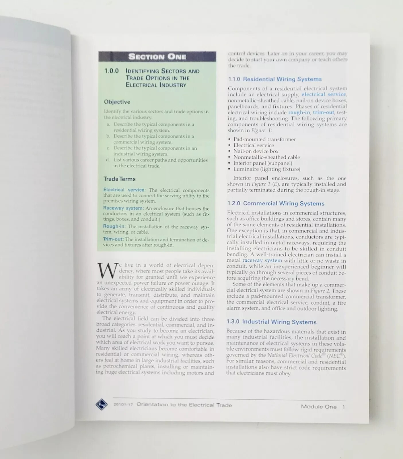 NCCER Electrical Trade Level 1 Trainee Guide 9th Edition Paperback PEARSON Book