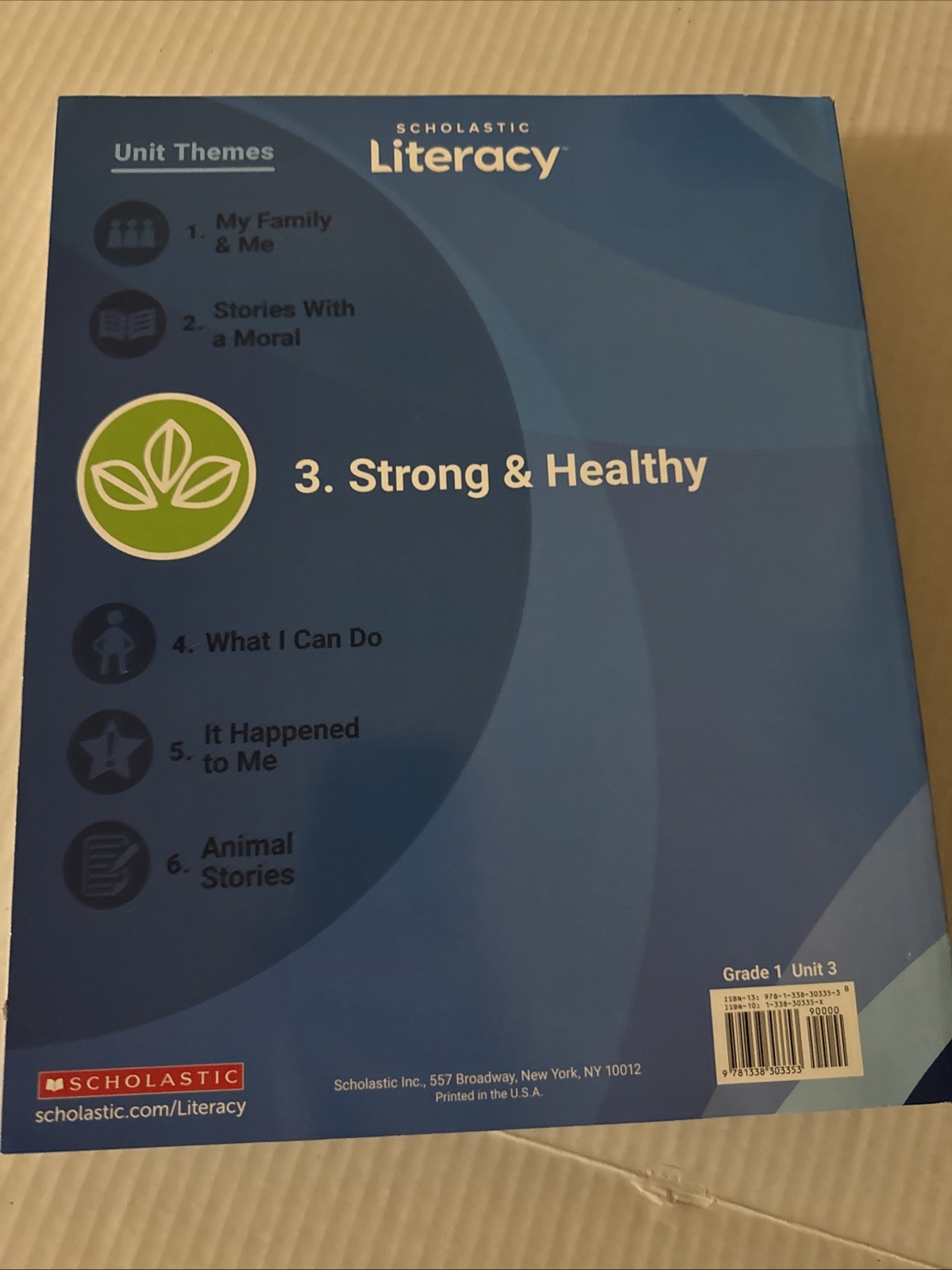 Scholastic Literacy Grade 1 Units 1-5 Student Resource Book Unused