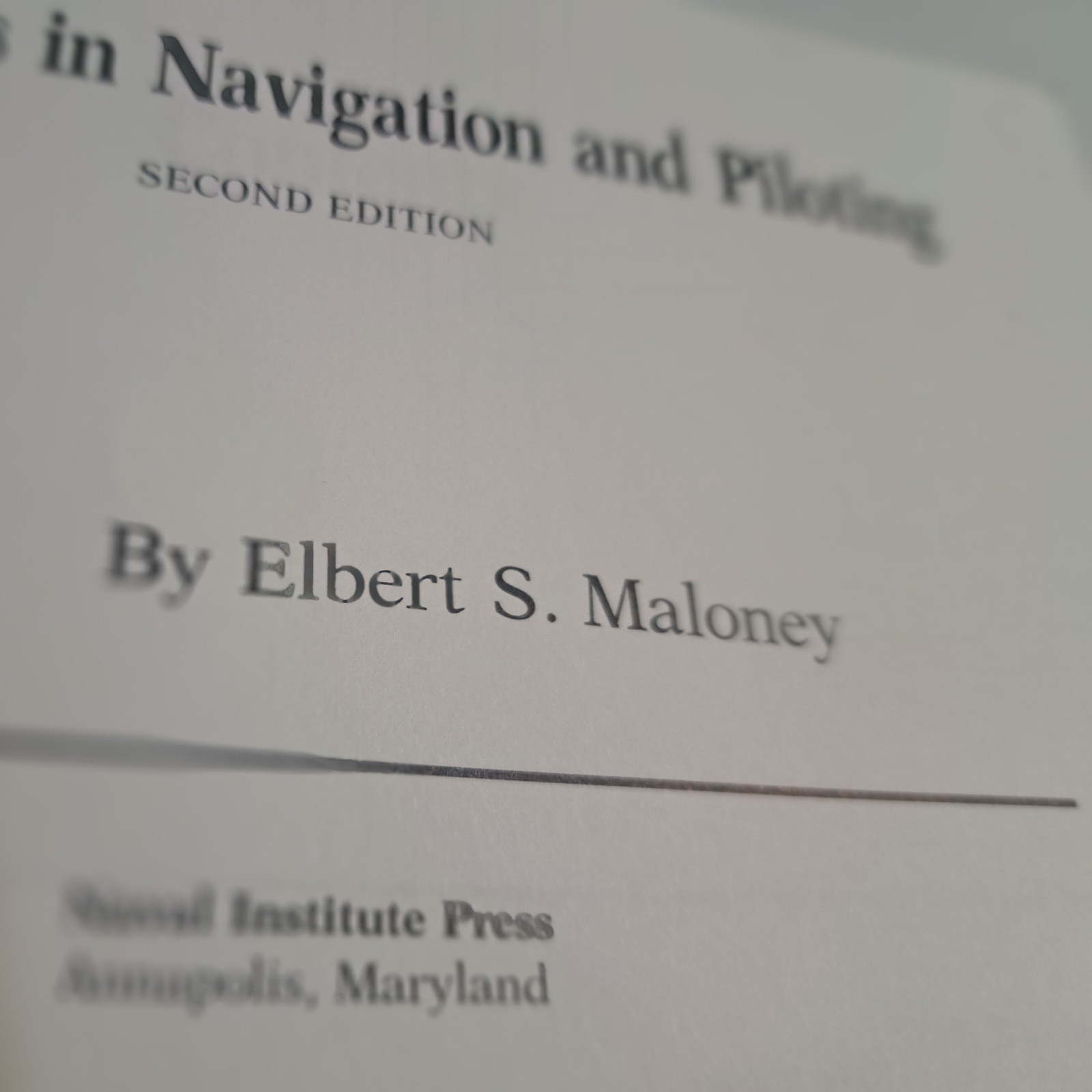 Problems and Answers in Navigation and Piloting Naval Institute Annapolis MD