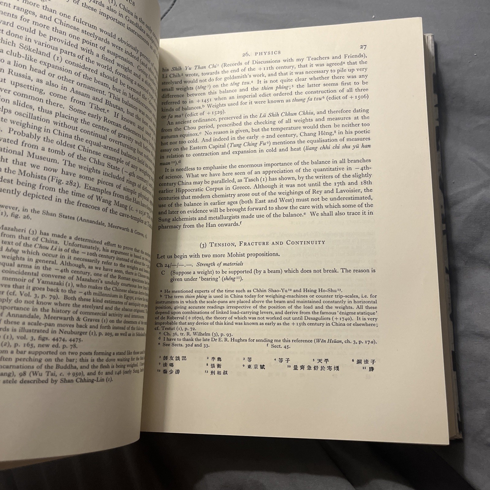 SCIENCE AND CIVILISATION IN CHINA, VOL. 4 Part 1 : PHYSICS AND By Joseph Needham