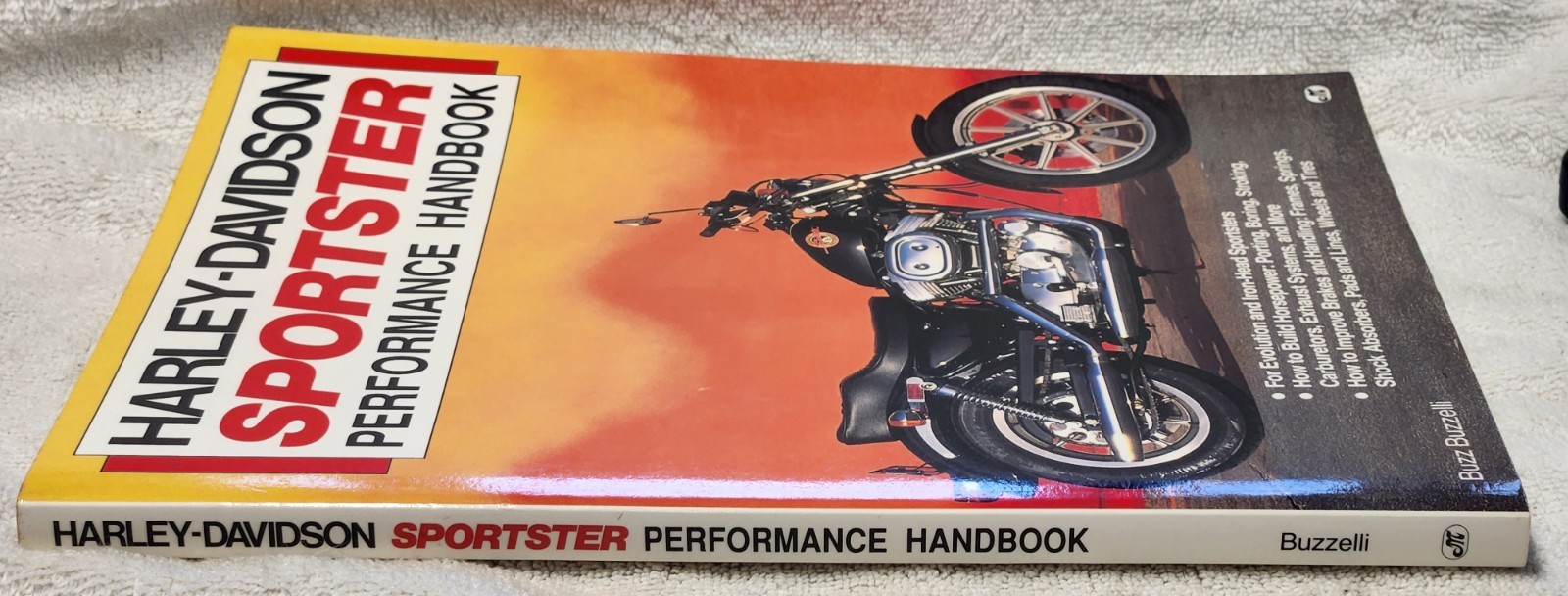 HARLEY DAVIDSON SPORTSTER PERFORMANCE HANDBOOK, Buzz Buzzelli, 192 pages USED