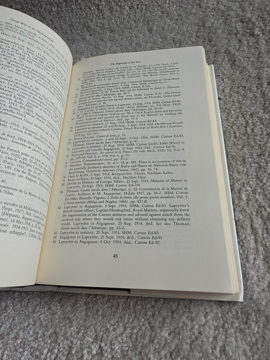 THE NAVAL WAR IN THE MEDITERRANEAN, 1914-1918 By Paul G. Halpern – Hardcover VG+