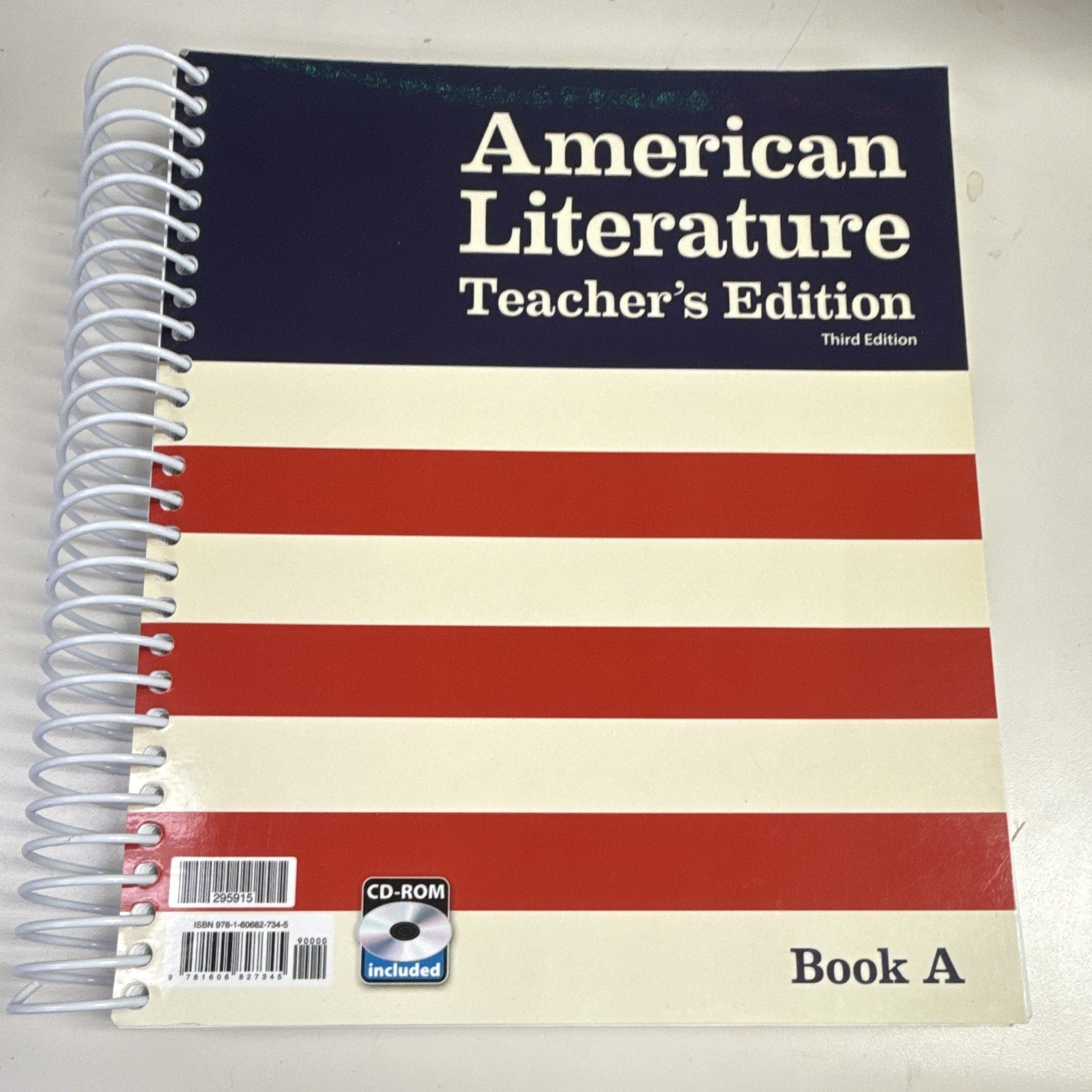 BJU Press American Literature 3rd Ed Teacher’s Edition Spiral Bound CD-ROM