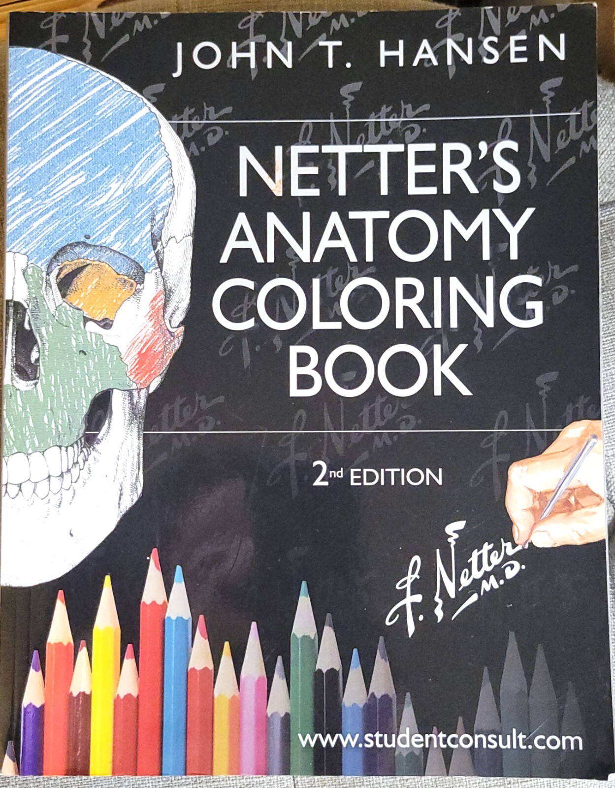 John T. Hansen NETTER’S ANATOMY COLORING BOOk 2nd Ed 2014 WITH CODE – CLEAN