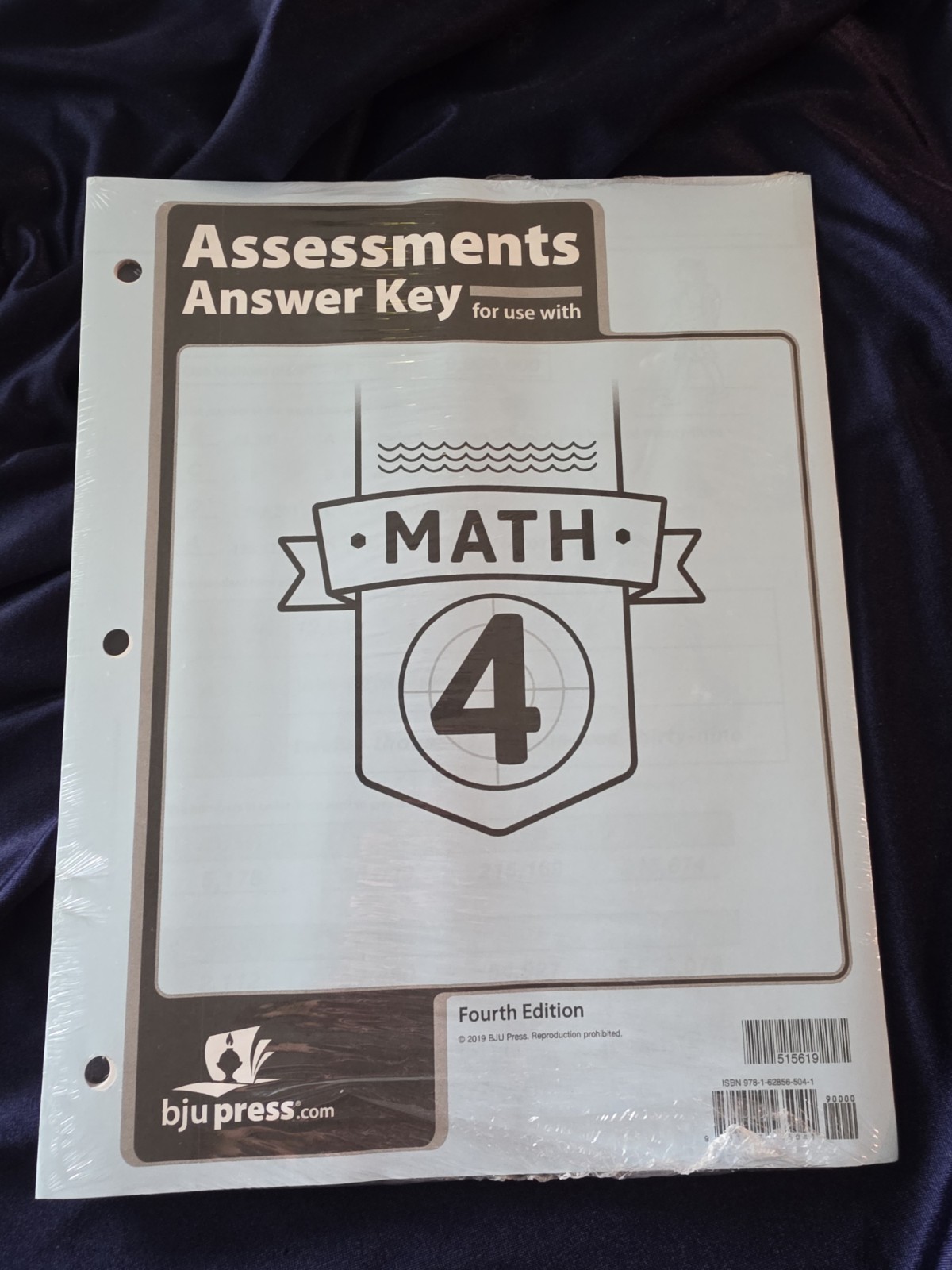 BJU Press Math 4 Complete Set – Like New – 4th Ed – Bob Jones Teacher & Student