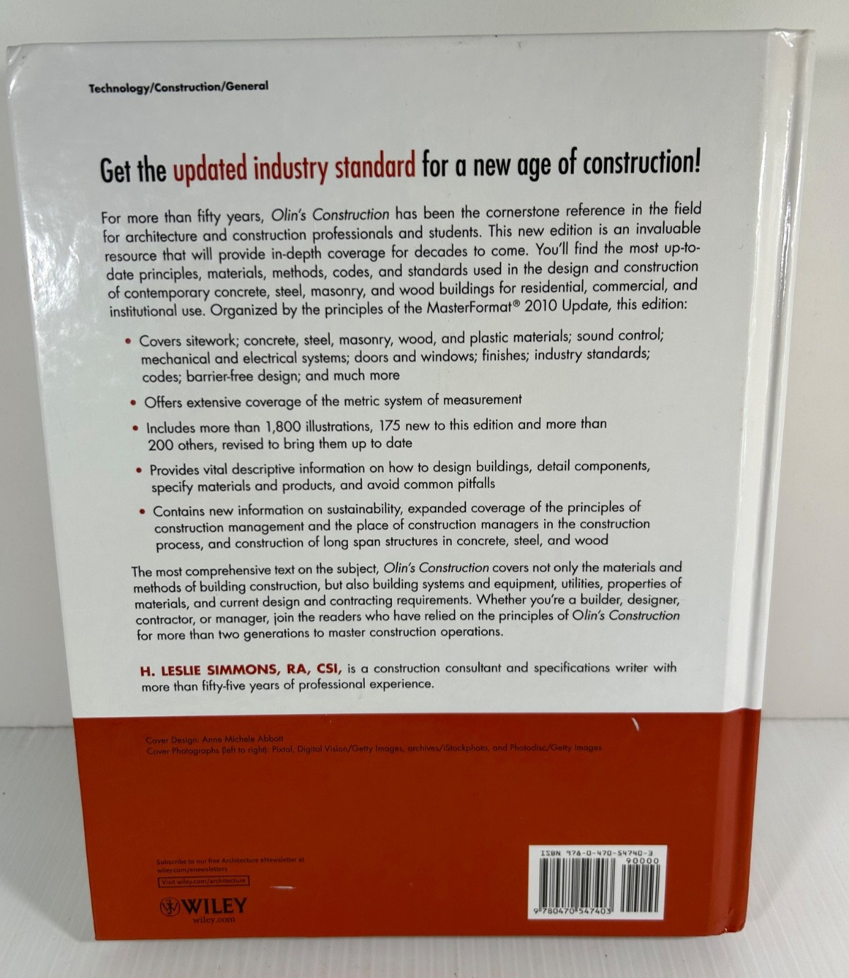 Olin’s Construction:Principles, Materials, and Methods – Leslie Simmons 2011 HC
