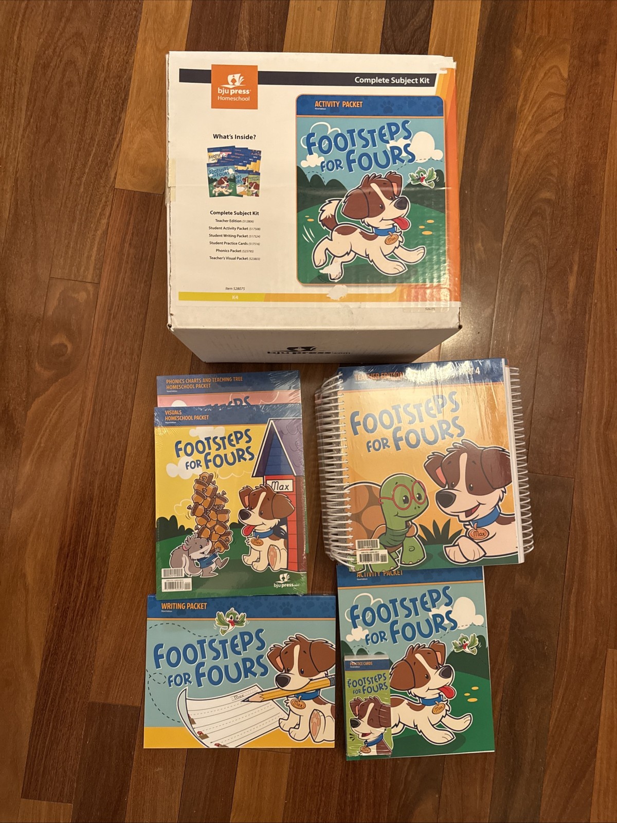 BJU Footsteps for Fours K4 Complete Subject Kit, 3rd ed. BRAND NEW IN BOX