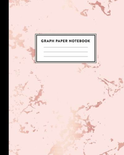 Graph Paper Not: Beautiful Pink Marble and Rose Gold – 8 x 10 inches – 5 x 5 …
