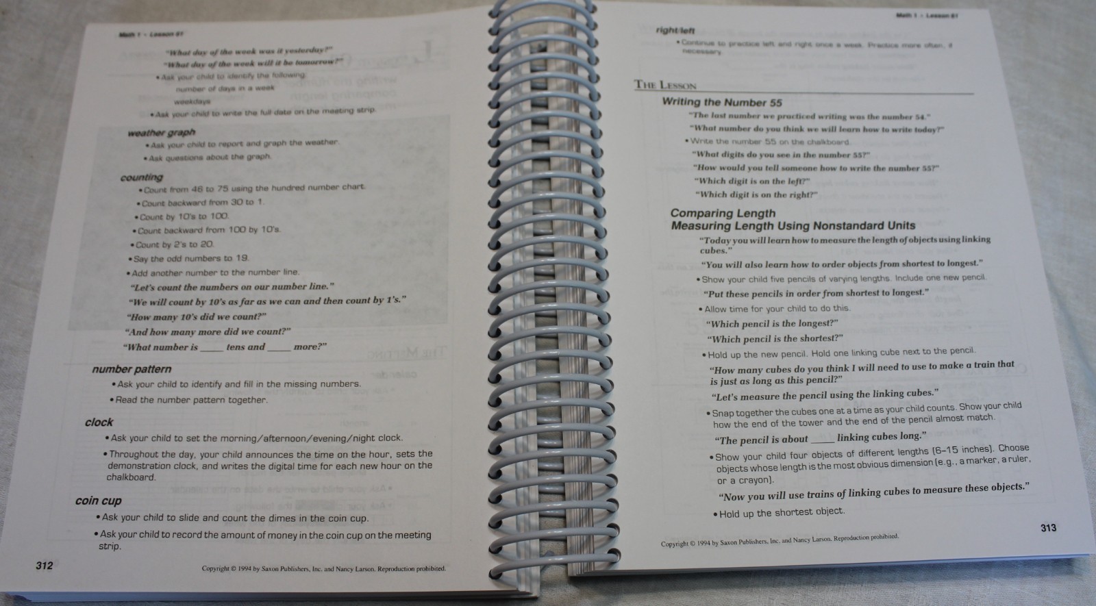 SAXON Math HOMESCHOOL 1 Complete Curriculum Kit Home Study Manual & Workbooks