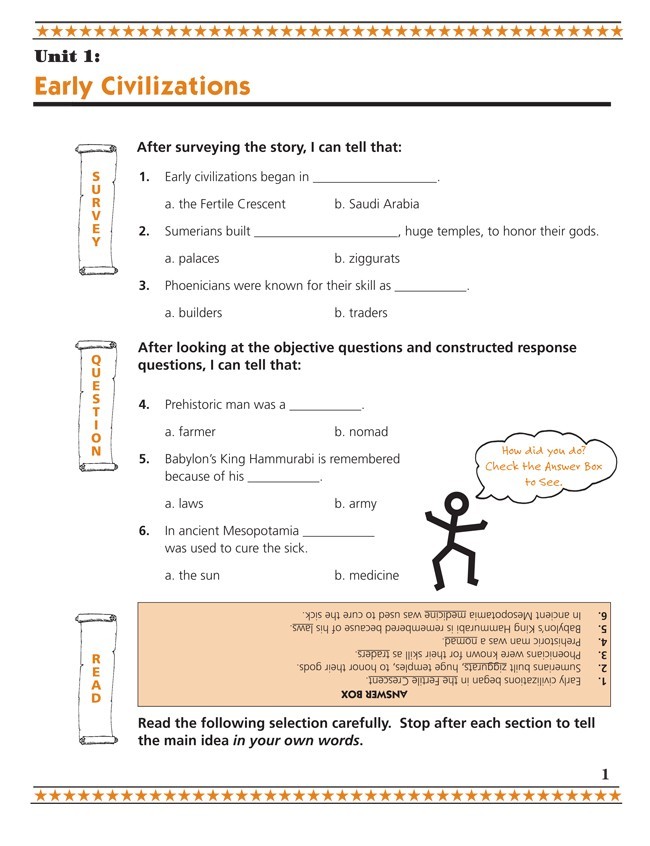 Taking the High Road to Social Studies, Book 6 (176 pages)