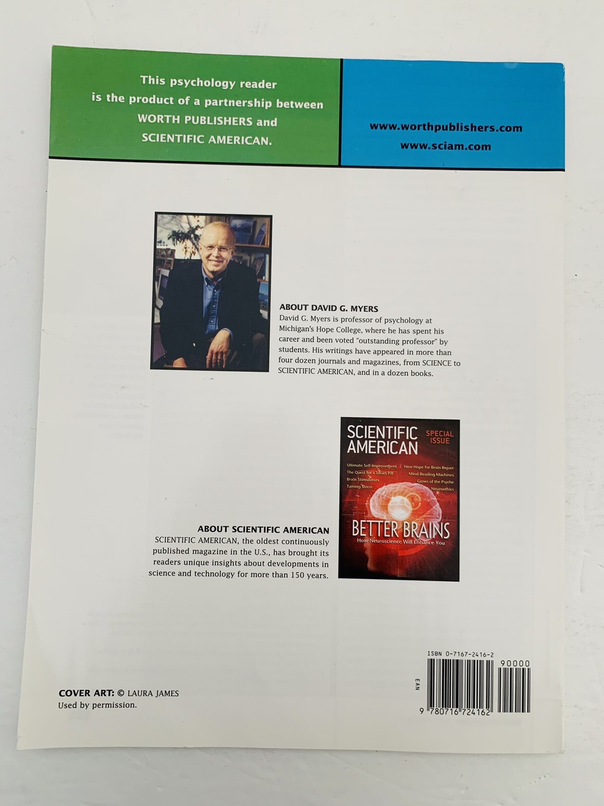 Scientific American Psychology Reader by David G. Myers w/ Psychology CD