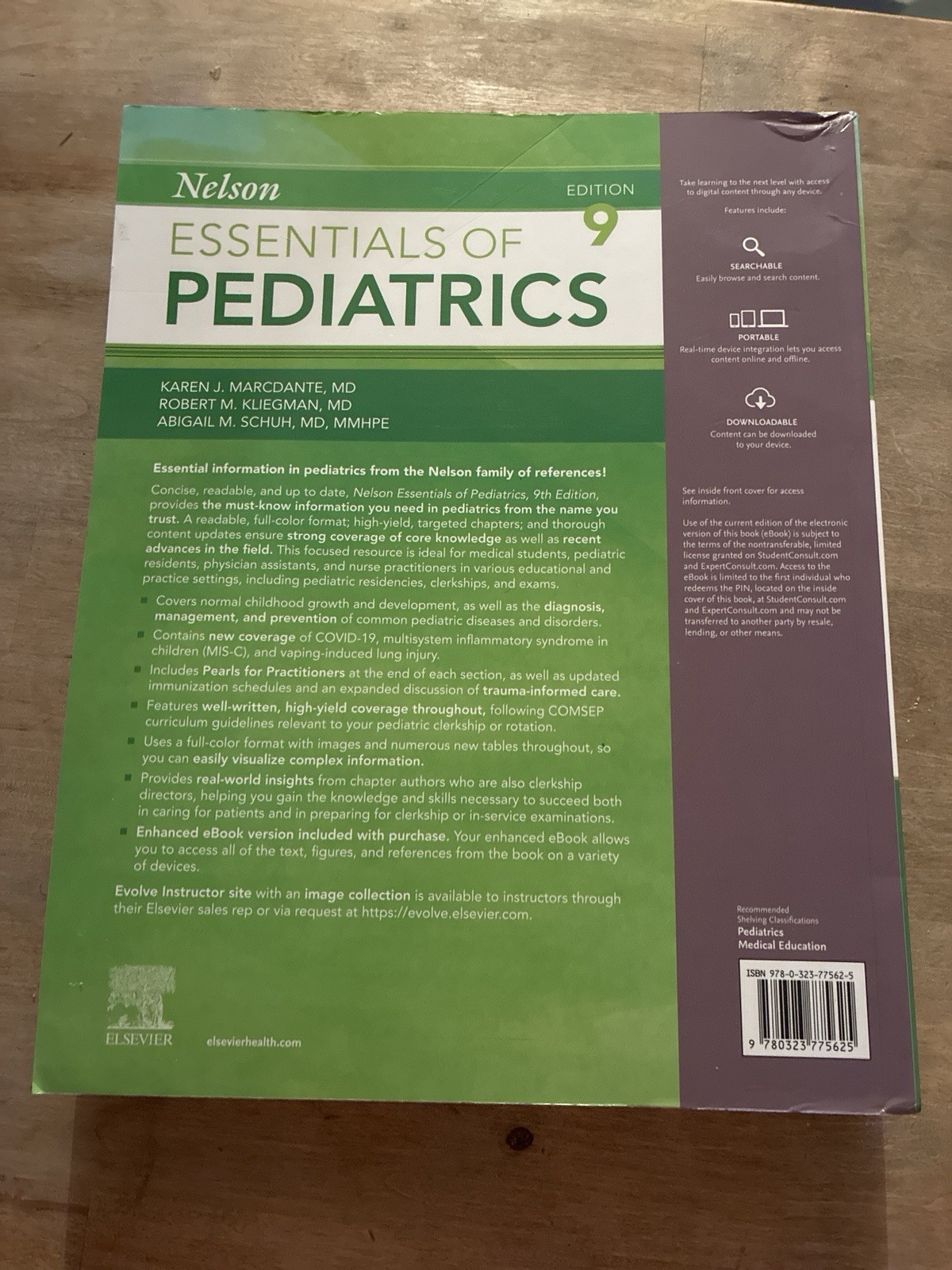 Nelson Essentials of Pediatrics by Robert Kliegman (MINOR COVER DAMAGE)