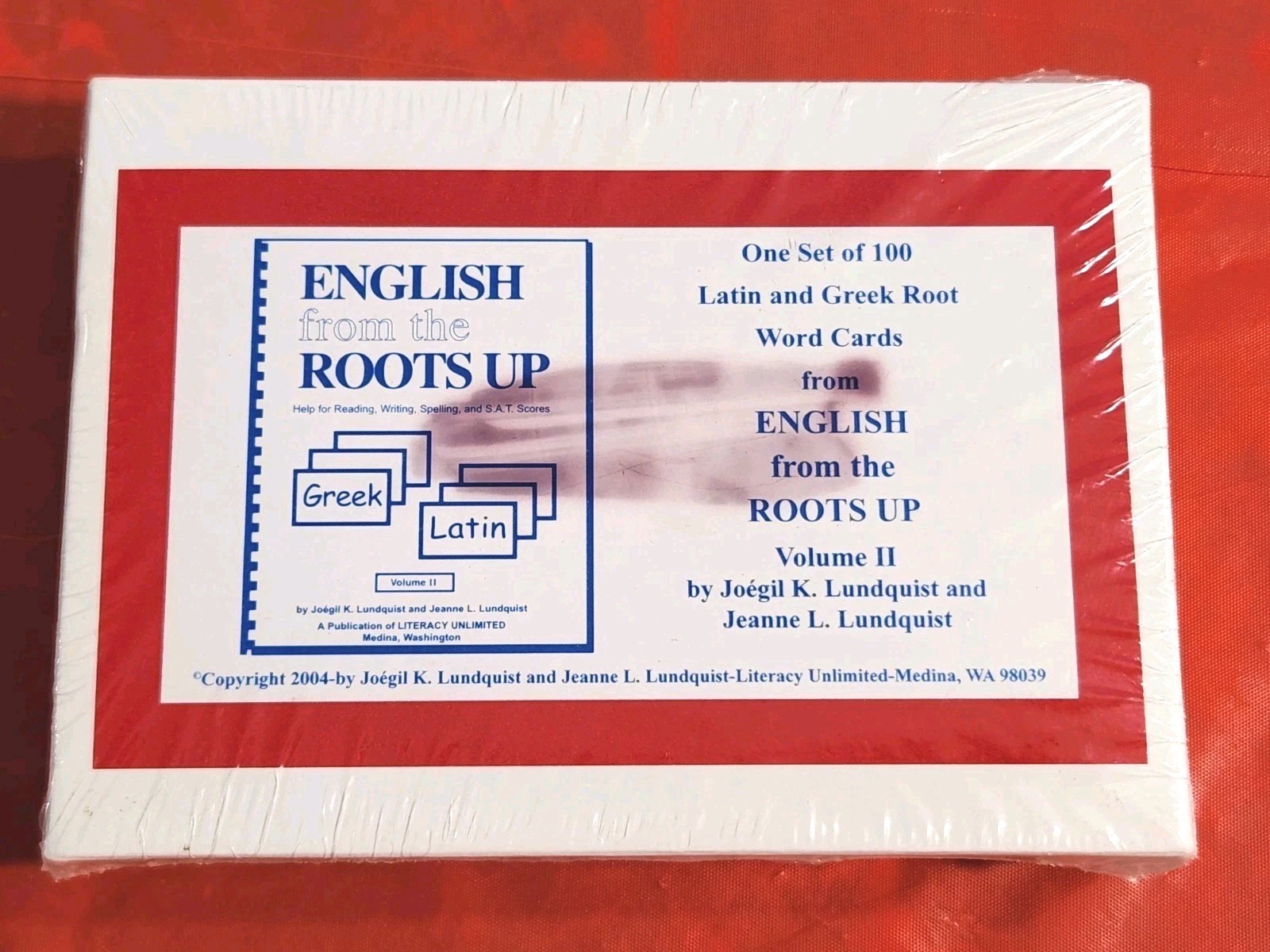 NIB ENGLISH from the ROOTS UP Latin & Greek VOLUME 2 (100 CARDS)