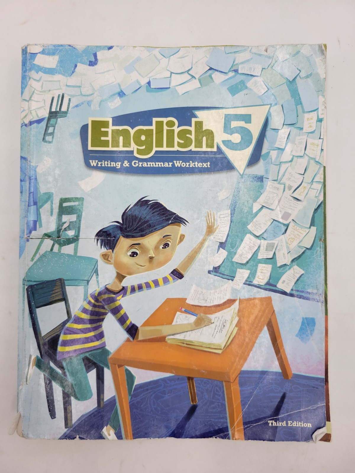 BJU Press English 5 Worktext (3rd edition) 532432 Paperback WITH WRITING