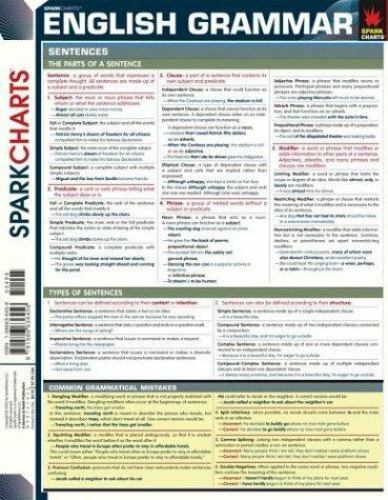 SparkCharts Ser.: English Grammar by SparkNotes Staff (2002, Trade Paperback)