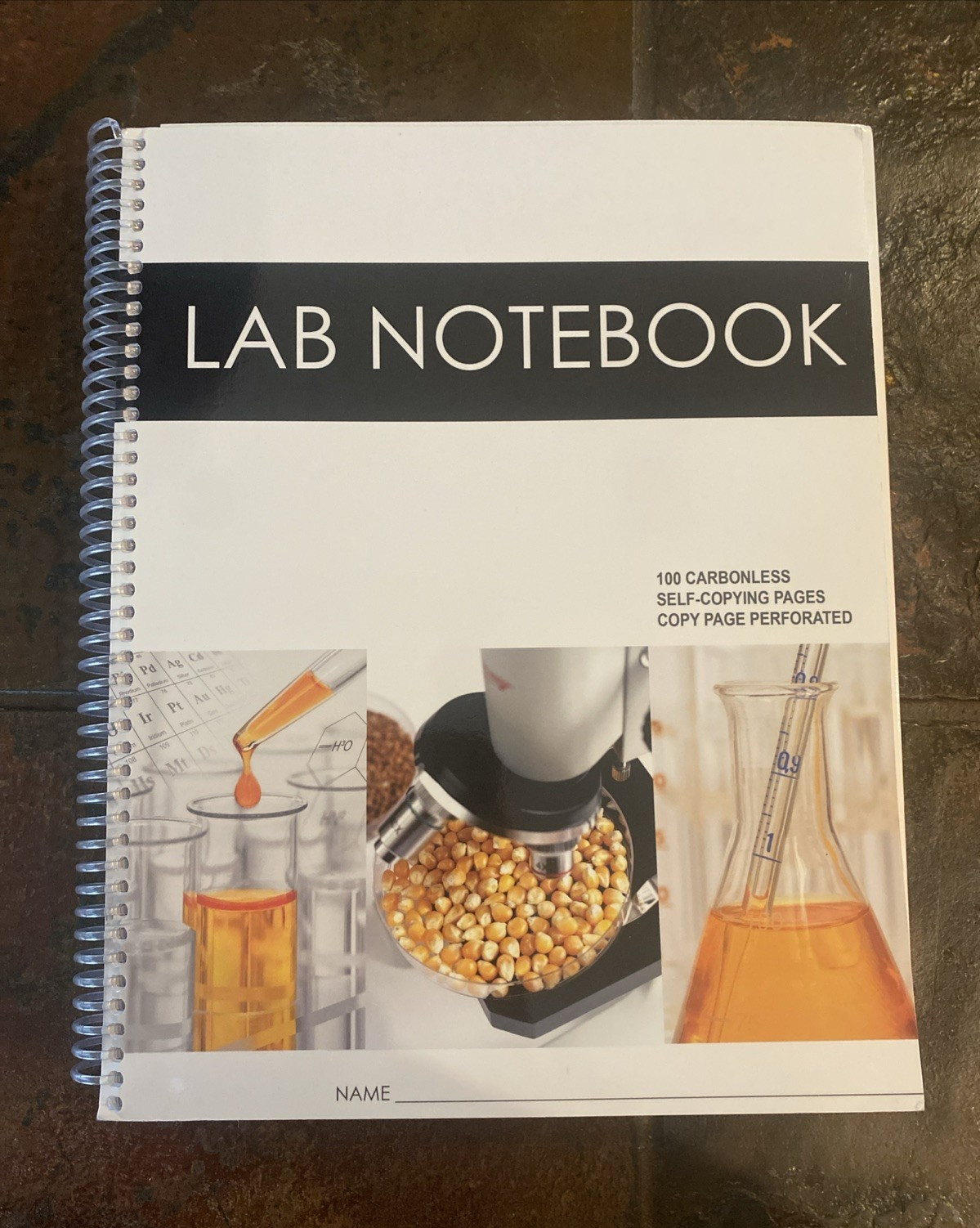 Barbakam Science Lab Notebook Carbonless Self-Copying Pages Copy Page Perforated