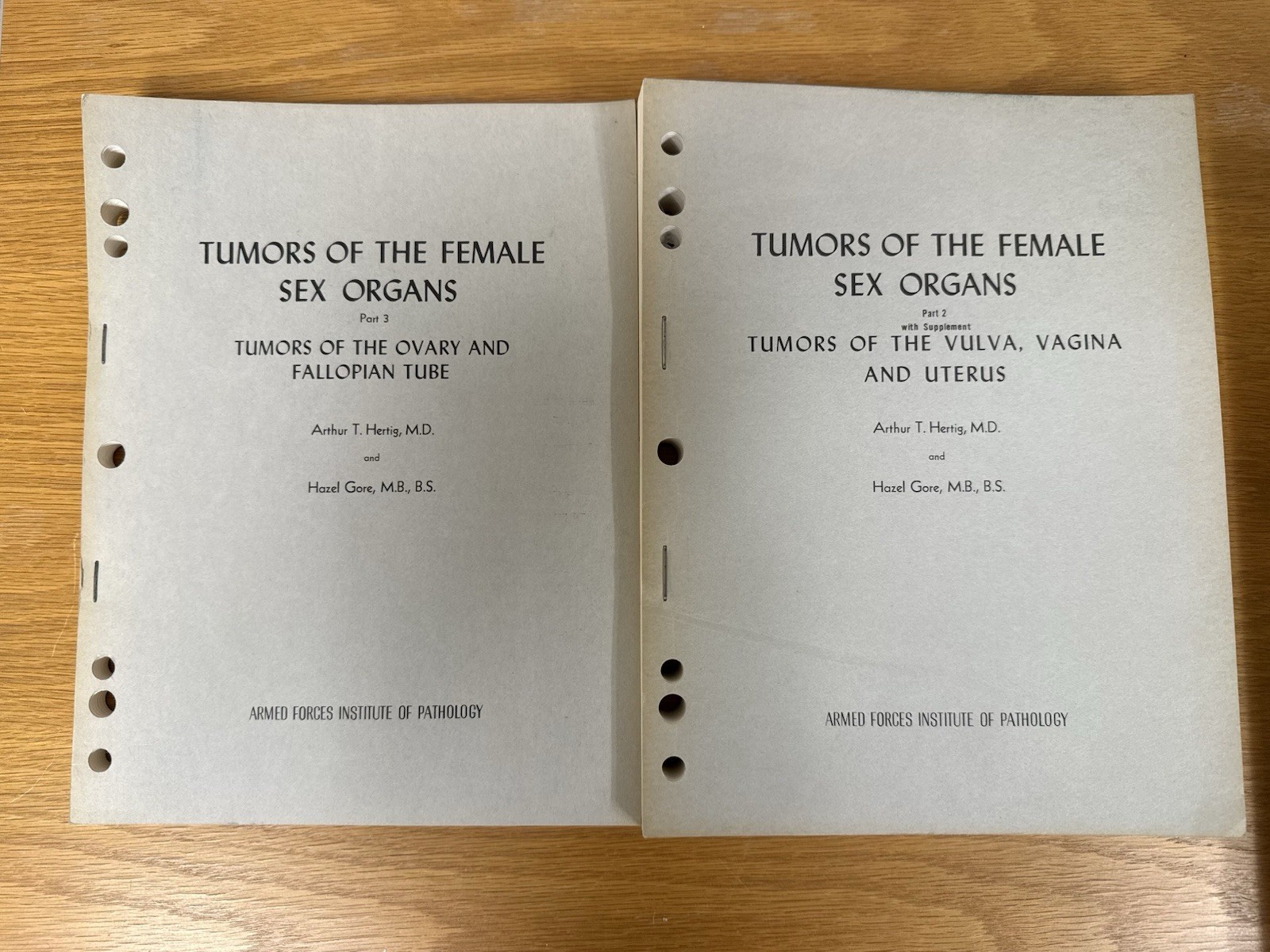 AFIP Atlas Pathology Tumors Vulva Vagina Uterus Supplement 1968 Hertig Gore
