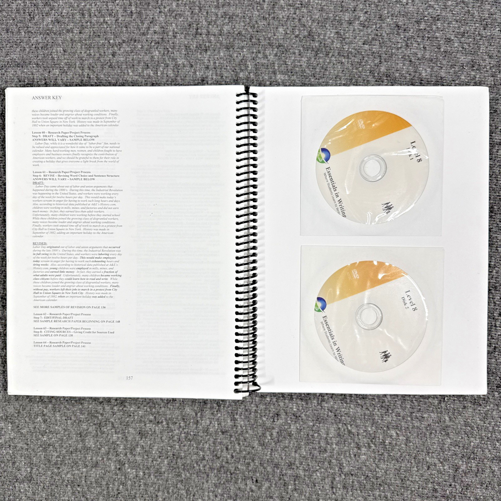 Essentials in Writing 8 Student book w/ Answer Key, 4 DVDs Matthew Stephens 2019